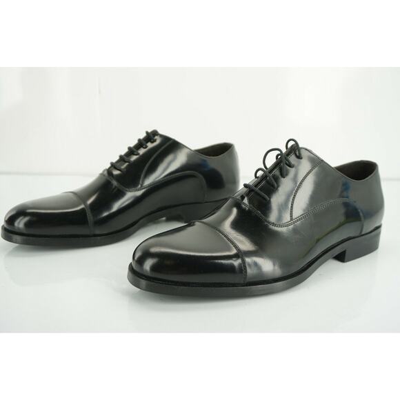 To Boot New York Wyatt Cap Toe Black Leather Shoes Size 11.5 Men\'s Adan Derrick main image 6